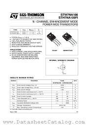 STH7NA100FI datasheet pdf ST Microelectronics