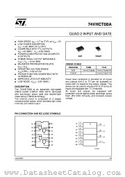 74VHCT08ATTR datasheet pdf ST Microelectronics