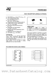74VHCU04MTR datasheet pdf ST Microelectronics