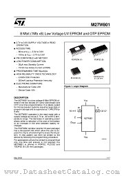 M27W801 datasheet pdf ST Microelectronics