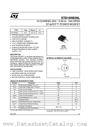 STD16NE06L datasheet pdf ST Microelectronics