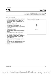 M41T00 datasheet pdf ST Microelectronics