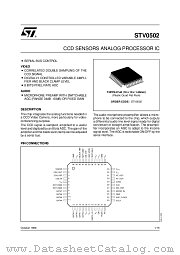 STV0502 datasheet pdf ST Microelectronics