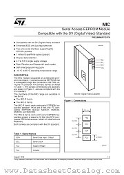 MIC datasheet pdf ST Microelectronics