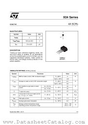 X0405NF datasheet pdf ST Microelectronics