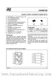 74VHC132MTR datasheet pdf ST Microelectronics
