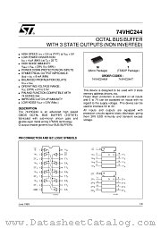 74VHC244TTR datasheet pdf ST Microelectronics