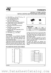74VHC373M datasheet pdf ST Microelectronics
