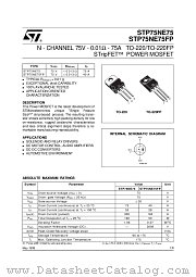 STP75NE75 datasheet pdf ST Microelectronics