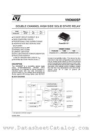 VND600SP datasheet pdf ST Microelectronics