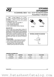 STP3NB90FP datasheet pdf ST Microelectronics