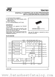 TDA7401 datasheet pdf ST Microelectronics