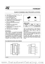 74VHC257TTR datasheet pdf ST Microelectronics
