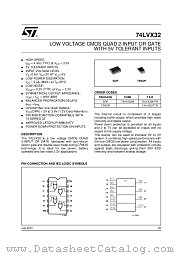 74LVX32TTR datasheet pdf ST Microelectronics