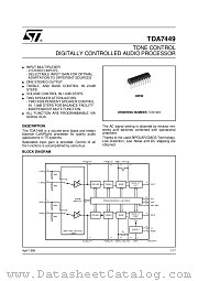 TDA7449 datasheet pdf ST Microelectronics