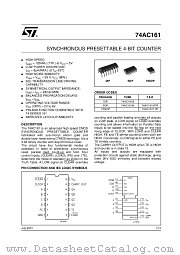 74AC161B datasheet pdf ST Microelectronics