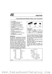 74ACT161M datasheet pdf ST Microelectronics