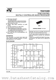 TDA7440D datasheet pdf ST Microelectronics