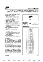 74VCXH162245TTR datasheet pdf ST Microelectronics