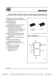 M29F080A90N6 datasheet pdf ST Microelectronics