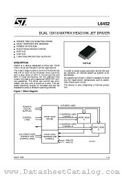 L6452 datasheet pdf ST Microelectronics