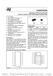 74VHCT574ATTR datasheet pdf ST Microelectronics