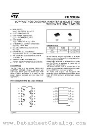 74LVXU04TTR datasheet pdf ST Microelectronics