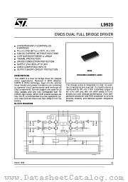L9925 datasheet pdf ST Microelectronics
