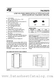 74LVX273M datasheet pdf ST Microelectronics