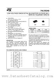 74LVX240M datasheet pdf ST Microelectronics