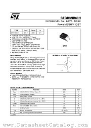 STGD3NB60H datasheet pdf ST Microelectronics