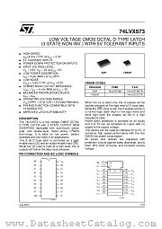 74LVX573M datasheet pdf ST Microelectronics