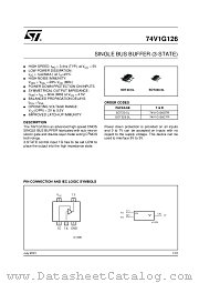 74V1G126STR datasheet pdf ST Microelectronics