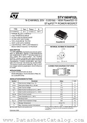 STV160NF02L datasheet pdf ST Microelectronics