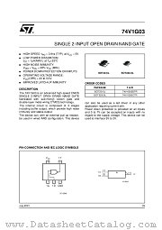 74V1G03STR datasheet pdf ST Microelectronics