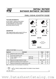 BAT46WFILM datasheet pdf ST Microelectronics