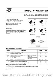 BAT54CWFILM datasheet pdf ST Microelectronics