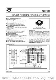 TDA7503 datasheet pdf ST Microelectronics