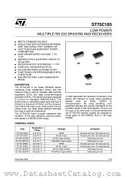 ST75C185CN datasheet pdf ST Microelectronics