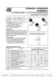STB6NC60-1 datasheet pdf ST Microelectronics