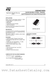 ESDA6V1BC6 datasheet pdf ST Microelectronics