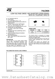 74LCX05TTR datasheet pdf ST Microelectronics