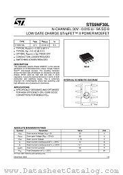 STS9NF30L datasheet pdf ST Microelectronics