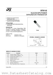 STX112 datasheet pdf ST Microelectronics