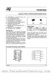 74VHCT03AM datasheet pdf ST Microelectronics
