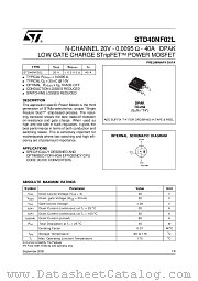 STD40NF02L datasheet pdf ST Microelectronics