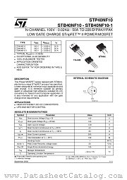 STP40NF10 datasheet pdf ST Microelectronics