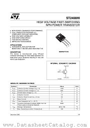 ST2408HI datasheet pdf ST Microelectronics