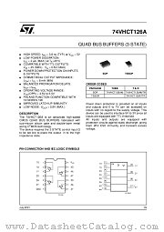 74VHCT126AM datasheet pdf ST Microelectronics