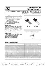 STP60NE06L-16FP datasheet pdf ST Microelectronics